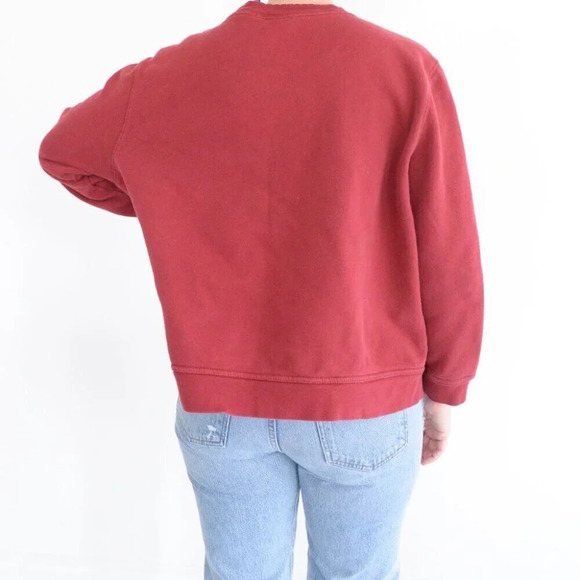 Vintage 90'S Basic Editions Maroon Floral Springtime Crewneck Sweater XL - Picture 3 of 10